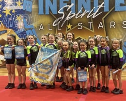 Novice Cheer Grand Champs and Bid Winners - Infinite Spirit